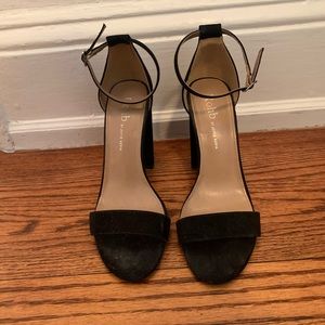 Robb Black Strappy Heels